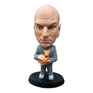 Big Head Dr. Evil W/ Bigglesworth Statue 1999 NLP Inc. 6.5’ Vintage
